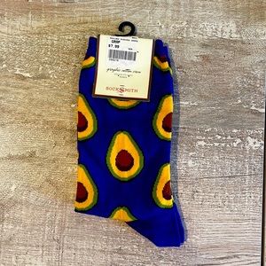Avocado socks, by Socksmith “No Boring Socks”, 1 pair